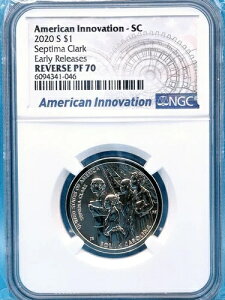 2020-S $1 �A�����J���E�C�m�x�[�V����-SC �Z�v�e�B�}�E�N���[�N Rev PF 70 �A�[���[�����[�X �g�b�v�|�b�v