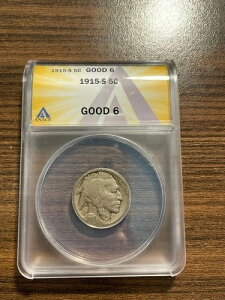 1915-S �o�b�t�@���[�j�b�P�� 5C ANACS GOOD 6 GD 06 �^�C�v2�A�u5�Z���g�v���݂���