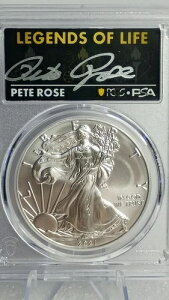 2021 W �V���o�[ �C�[�O�� T1 �ŏI�����Y PCGS MS70 Legends of Life �s�[�g���[�Y-