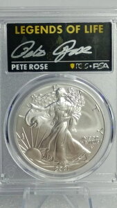 2021 W�V���o�[ �C�[�O�� T2 ���񐶎Y PCGS MS70 Legends of Life �s�[�g���[�Y-