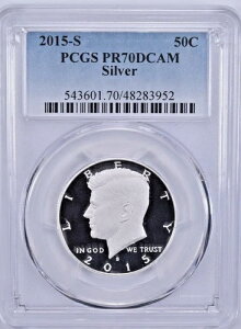 2015 S PCGS PR70 �f�B�[�v�J���I �V���o�[ �P�l�f�B �n�[�t�_���[ �u���C�g�z���C�g