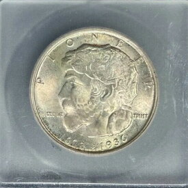 1936年 エルジン記念 シルバー ハーフドル 〜ICG MS66 〜美しいコイン〜#0301