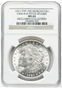 1921�N P �}�N���[���� NGC MS64 VAM-41B �s�b�g���o�[�X �g�b�v100 �����K�� �V���o�[ �_���[ �W�F��