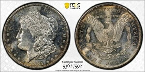 1881-S PCGS MS62 �����K���E�_���[�i�������F�ʂƃv���[�t�ɋ߂��\�ʁj