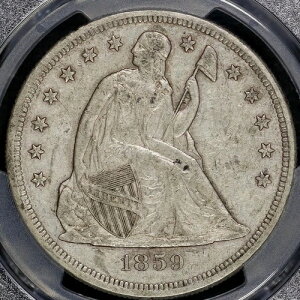 1859�N ���R�̏��_���u���b�g�[�Ȃ��v�h�� PCGS �x���[�`���C�X XF 45 ���C�g�R�C���V���o�[