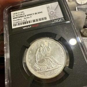 1858-O ���ȃ��o�e�B �n�[�t �h�� SS ���p�u���b�N NGC ��j�D���� �D�ꂽ�i��!