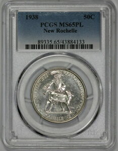 1938�N �j���[���V�F�� 50�Z���g �v���[�t �n�[�t�h�� PCGS MS 65 PL