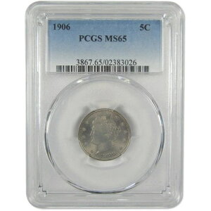 1906�N ���o�e�B�w�b�h V�j�b�P�� MS 65 PCGS ������ 5�Z���g�R�C��