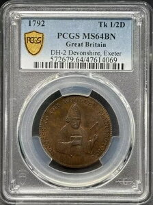 1792�N �R���_�[�g�[�N�� PCGS MS-64 BN DH-2 �f���H���V���[�A�G�N�Z�^�[