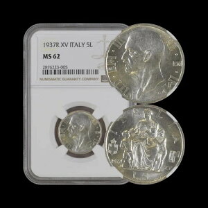 �C�^���A�B1937�N�A5�����A��AR - NGC MS62 - ��Ǝq�A�L���A���[�}