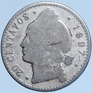 1897�N �h�~�j�J���a�� ���R�̏��_�� �I�[���h�V���o�[ 20�Z���^�{�R�C�� i114005