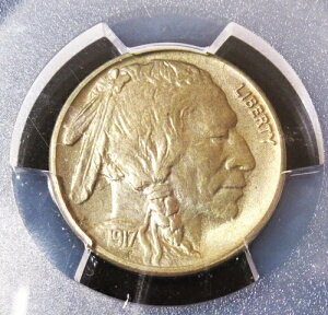 1917-S 5C �o�b�t�@���[�j�b�P���AMS64 PCGS�B�������F��!!