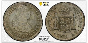 1802�N MO FT ���L�V�R 1/2 ���A���V���o�[�R�C�� PCGS AU