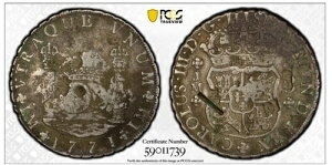 1771�N LM MF �y���[ 8���A�� �����̍������ PCGS