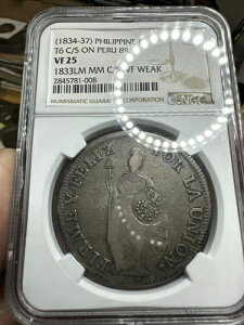 1834-37 �t�B���s�� 8���A�� �y���[ 8���A�� NGC VF25