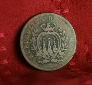 �T���}���m���a�� 10 Centesimi 1875 �C�^���A ���� ���ʔ��s
