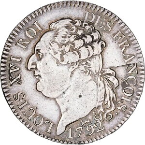 [#981615] �t�����X�A���C 16 ���A1/2 Ecu de 3 Livres�A1792 / AN 4�A�p���A�V���o�[�AAU