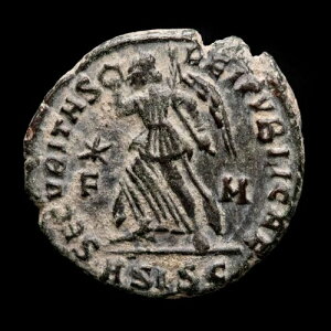 *Lucernae* Valens ? Follis SECVRITAS REI PVBLICAE ��F - M / ASISC Siscia 364/78