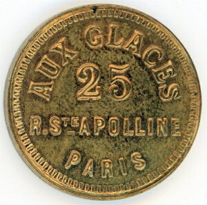 �t�����X�A�p�� - 1920�N���Aux Glaces���t�h�̃V�F���J�[�h�g�[�N��