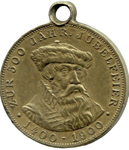 1400 - 1900 ZUR 500 JAHR JUBELFEIER �L�O���_�� - 34mm - EC 6717
