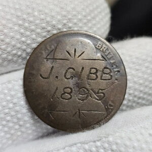 1861�N One Penny UK J. Gibb 1895 �g���u���Y���ド�u�����،�-