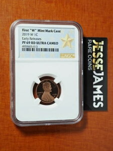 2019 W 1C �v���[�t �����J�[�� �Z���g NGC PF69 RD �E���g���J���I �A�[���[�����[�X ���x��