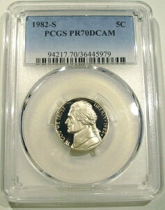1982-S 5C PCGS PR70DCAM �W�F�t�@�[�\�� �g�b�v�O���[�h �g�b�v���W�X�g���v���[�t DCAM