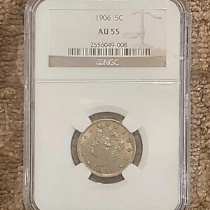 1906�N�����o�e�B�j�b�P�� NGC AU-55�A�ǎ����i�ʃj�b�P��