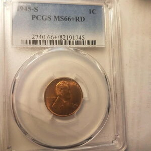 1945-S RED PCGS MS-66+ Plus ���b�h �����J�[�� BU �R�C�� �����ʃZ���g