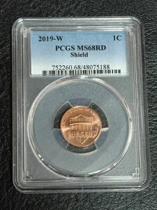 2019-W 1C MS68RD PCGS�V�[���h