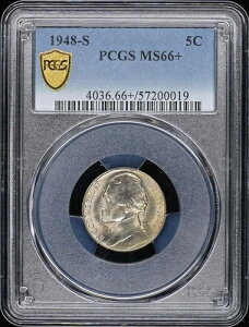 1948-S 5C �W�F�t�@�[�\�� �j�b�P�� PCGS MS66+