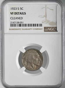 1923�N-S 5C�o�b�t�@���[�j�b�P�� NGC VF�f�B�e�[�� �N���A #2147138-051-