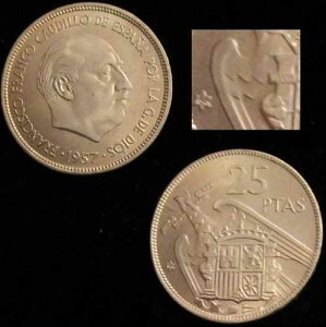 �X�y�C���A�t�����R-7�A25 �y�Z�^ 1957*64�A�v���X�A�I���W�i�� ���X�^�[�A�����ʁB