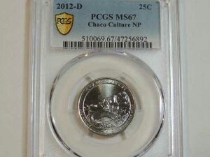 2012 D PCGS MS67 �`���R�����N�H�[�^�[�S�[���h�V�[���h