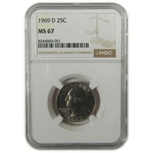 1969�N D ���V���g�� �N�H�[�^�[ MS 67 NGC �N���b�h ������ SKU:I20536