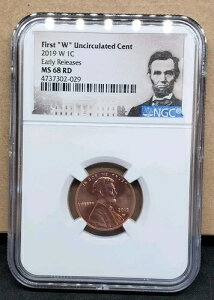 2019 W 1C �����J�[�� �Z���g ������ NGC MS68 RD ���������[�X ���J���Z�b�g t8934