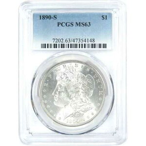 1890�N S �����K���E�_���[ MS 63 PCGS �V���o�[ 1�h�� �����ʃR�C�� SKU:I16437