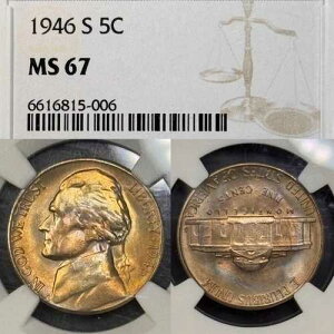 MS67 1946-S 5C �W�F�t�@�[�\���j�b�P���ANGC�F�� - ���������F