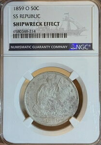 1859-O SS ���p�u���b�N NGC ��j�D���ʁI ���Ȍ^���o�e�B �n�[�t�h��
