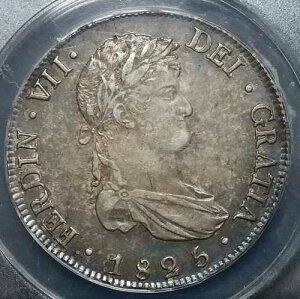 1825�N �{���r�A 8���A�� ANACS AU 50�v���^ �V���o�[ �A�����J�Y �R���j�A�� �g�[�� �R�C��