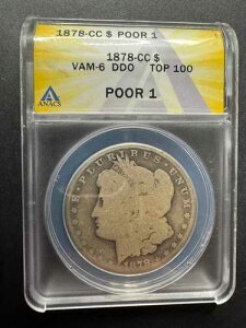 1878-CC �����K�� $1 PO 01 VAM-6 DDO �g�b�v100 ANACS ���A ���[�{�[�� ��l��