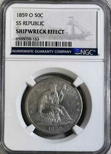 1859-O SS ���p�u���b�N NGC ��j�D���ʁI ���Ȍ^���o�e�B �n�[�t�h��