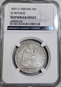 1855-O �A���[�Y SS ���p�u���b�N NGC ��j�D���� �V�[�e�b�h ���o�e�B �n�[�t�h��