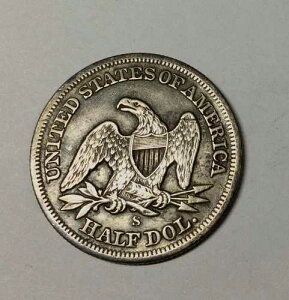 1858�N S USA �n�[�t�h�� ���͓I�ȃV���[�v�ȃO���[�h�̍����R�C�� �y��������
