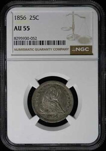 1856�N ���b�g�[�Ȃ� ���R�̏��_�� 25�Z���g �N�H�[�^�[ NGC AU55