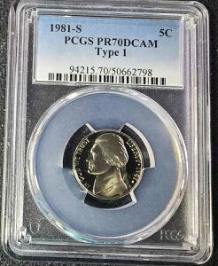 1981-S 5C PR70DCAM PCGS�F��i�^�C�v1�j�W�F�t�@�[�\���g�b�v���W�X�g���v���[�t�R�C��