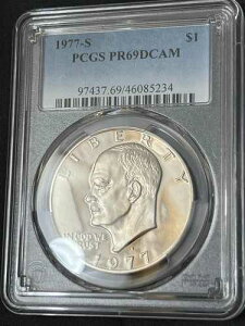 ??1977�N S �A�C�[���n���[ 1�h�� PCGS PR69DCAM - PQ ���ʎd�グ �������I???