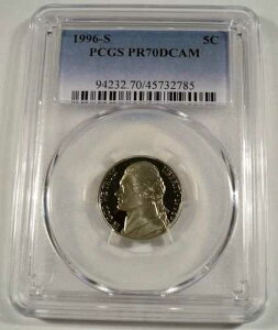 1996-S 5c PCGS PR70DCAM �v���[�t �W�F�t�@�[�\�� �j�b�P�� �f�B�[�v�J���I PR 70 DC