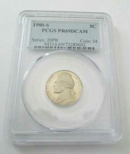 1980-S 5C PCGS PR69DCAM �W�F�t�@�[�\���j�b�P�� ���؍ς݃v���[�t PCGS #94214.69/73289602
