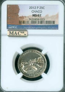 2012 P �`���R �p�[�N�X �N�H�[�^�[ NGC MS67 2ND FINEST REGISTRYS �B
